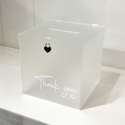 3D (Thank you x) Wedding Wishing Well with padlock