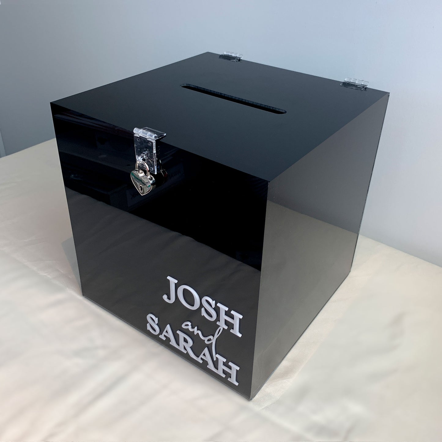 3D (Thank you x) Wedding Wishing Well with padlock