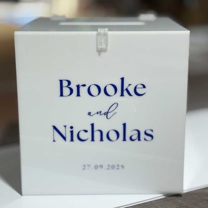 Hire - Wedding Wishing Well, White Acrylic Box / Pick up