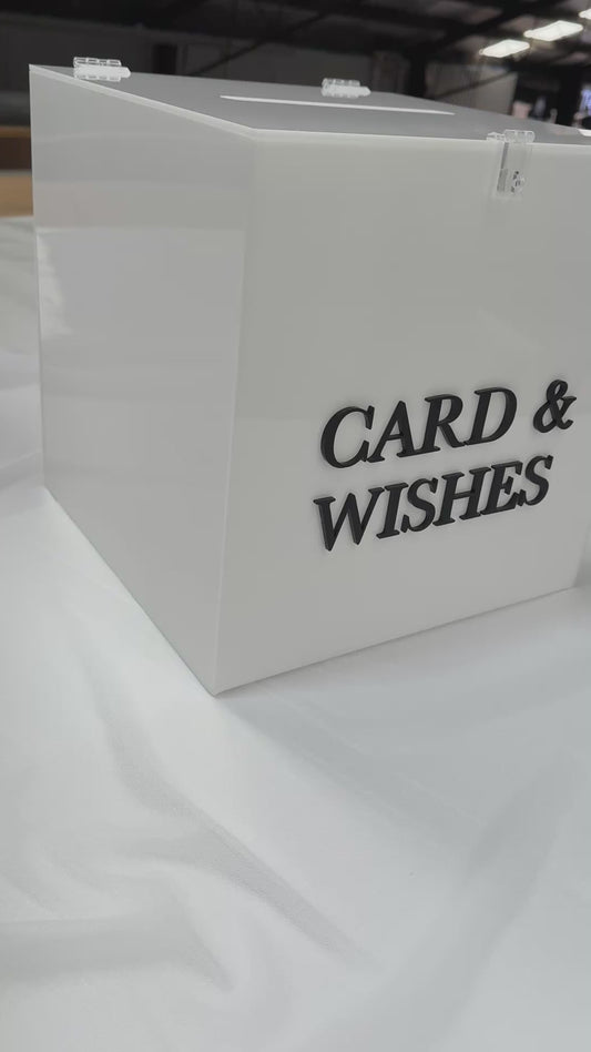 3D (Thank you x) Wedding Wishing Well with padlock