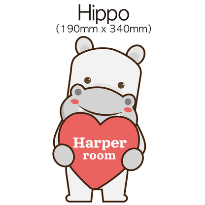 Kids Door Personalised name signs, Cute animal plaque