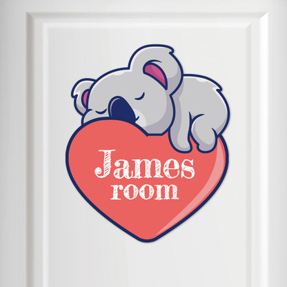 Kids Door Personalised name signs, Cute animal plaque