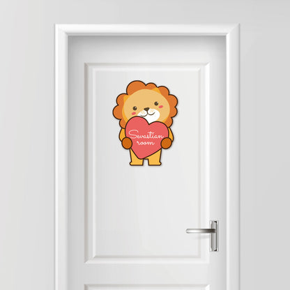 Kids Door Personalised name signs, Cute animal plaque