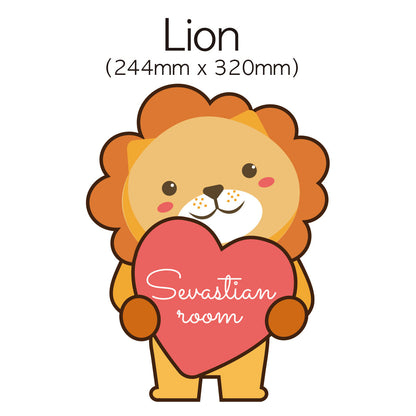 Kids Door Personalised name signs, Cute animal plaque