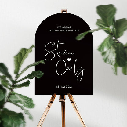 Acrylic Arch Wedding Welcome Signs, Welcome Board for Bridal Shower
