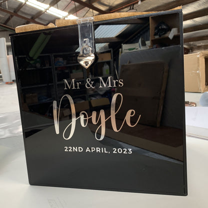 Black,White,Clear Wedding Wishing Well & Card Box