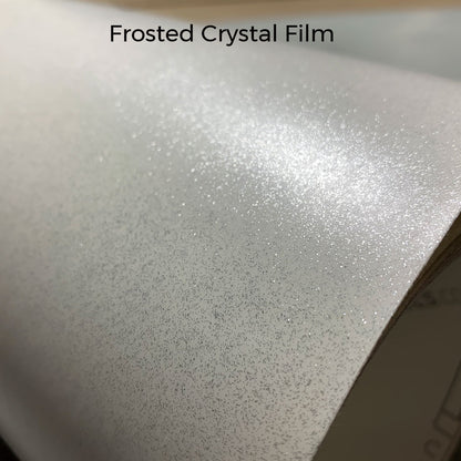 Wedding Guestbook Sign - Frosted Crystal Acrylic with White Text