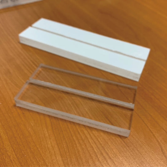 Wedding Guestbook Sign - Frosted Crystal Acrylic with White Text