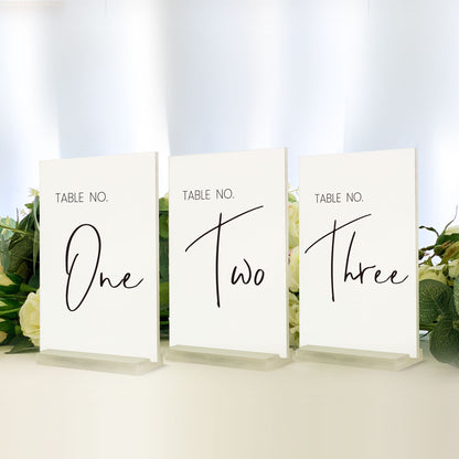 Wedding Table Number | Acrylic Table Number | Free Standing | Arch Table Sign