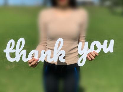 Wedding Thank You Sign, Thank You Card Sign