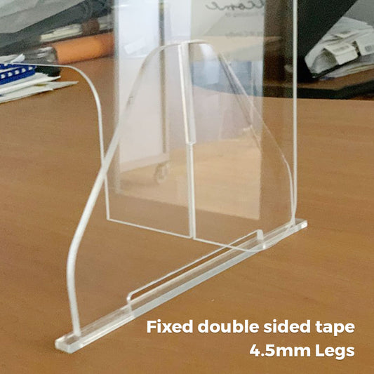 Clear Acrylic Shield Sneeze Guard 80cm x 60cm