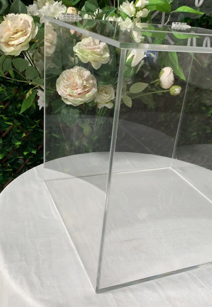 Clear wedding wishing well with lock&key, wish well, well wishes