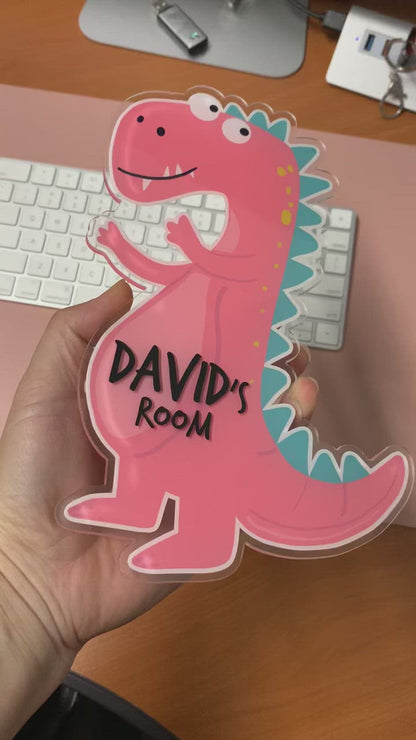 Kids Door Sign Dinosaurs name signs,High quality acrylic signs