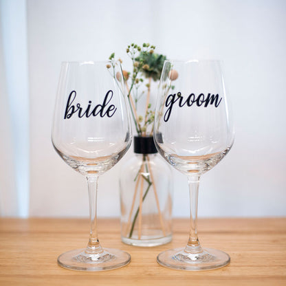 Personalised decal stickers wedding, Glass Decal sticker