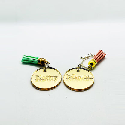 Custom Acrylic Wine Charms , Wedding Glass Charms